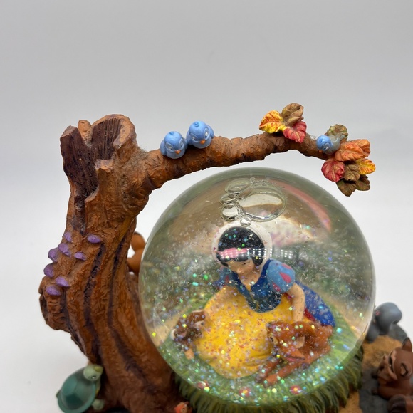 Disney Snow White and Seven Dwarfs Forest and Animals Snow Globe Brahm's Waltz - Picture 2 of 15